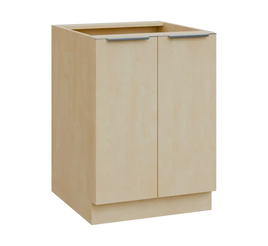 SIS - 6D2 spodní skříňka, 2-dveřová, 870x600x600, bříza světlá